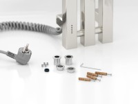 Полотенцесушитель электрический Сунержа Вердикт 4.0 00-0852-1210 120x15 см, подключение слева, скрытое подключение слева, без покрытия, I-образный