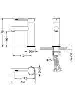 Смеситель для раковины Timo Saona 2361/20F золото шлифованное Смеситель для раковины Timo Saona 2361/20F золото шлифованное