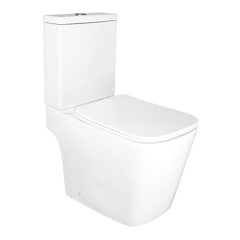 Унитаз-компакт напольный AZARIO Ferra AZ-1015 глянцевый белый