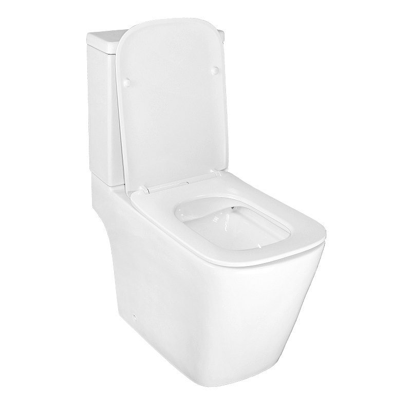 Унитаз-компакт напольный AZARIO Ferra AZ-1015 глянцевый белый