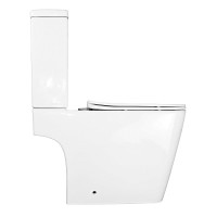 Унитаз-компакт напольный AZARIO Ferra AZ-1015 глянцевый белый