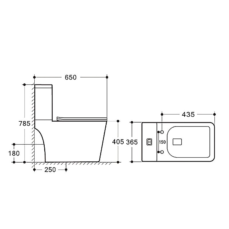 Унитаз-компакт напольный AZARIO Ferra AZ-1015 глянцевый белый