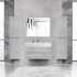 Мебель для ванной Cezares Molveno 46 100 beton, с раковиной Cezares CZR-MIL-100-LVB