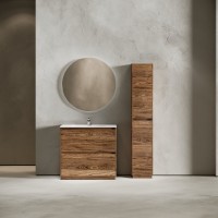 Тумба с раковиной Sancos Libra Floor 90 дуб чарльстон, белая раковина CN7002