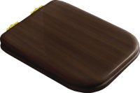 Унитаз-компакт напольный Kerasan Waldorf бачок 418101, орех, с микролифтом, петли золото