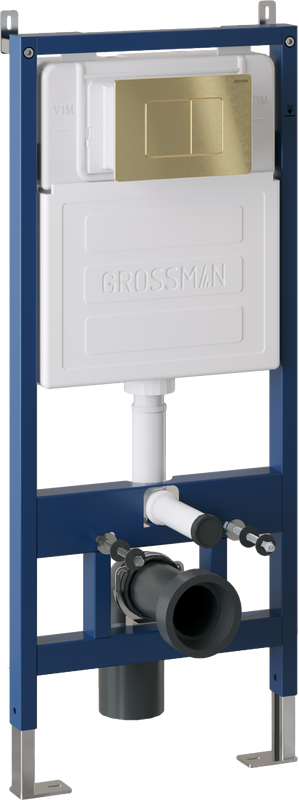 Кнопка смыва Grossman Classic золото сатиновая