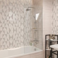 Шторка на ванну DIWO Ростов 4GW009 неподвижная, 70x150, хром