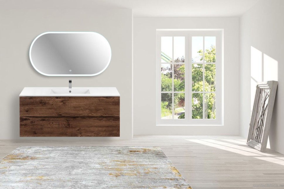 Тумба с раковиной Vincea Mia 120 темный дуб