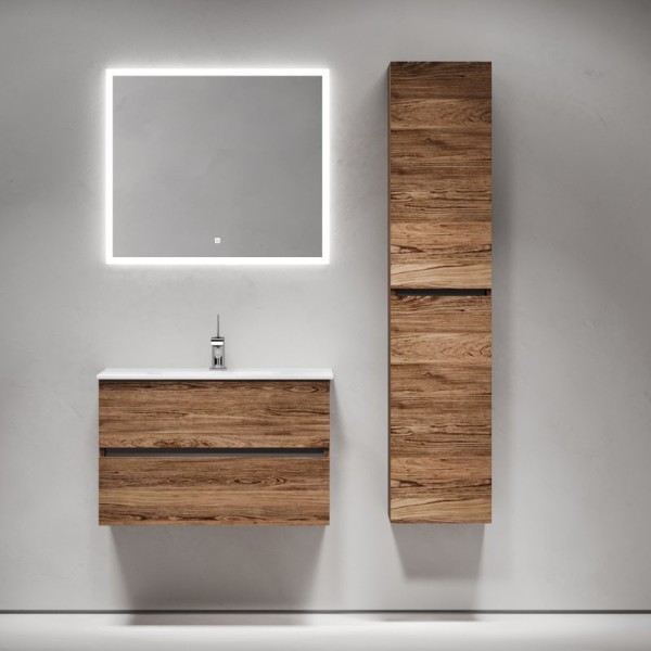 Мебель для ванной комнаты Sancos Urban 80 дуб чарльстон, белая раковина CN7005