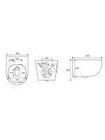 Унитаз подвесной CHARUS Skandenborg EWC700-125W