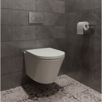 Система инсталляции для унитазов Lavinia Boho RelFix 77010007 4 в 1 с кнопкой смыва, матовый хром