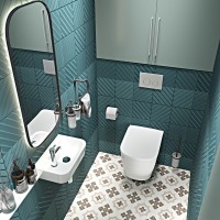 Система инсталляции для унитазов Lavinia Boho RelFix 77010007 4 в 1 с кнопкой смыва, матовый хром