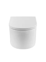 Унитаз подвесной BelBagno Unique BB007CH-TOR/SC безободковый, с микролифтом, глянцевый белый