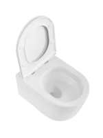 Унитаз подвесной BelBagno Unique BB007CH-TOR/SC безободковый, с микролифтом, глянцевый белый