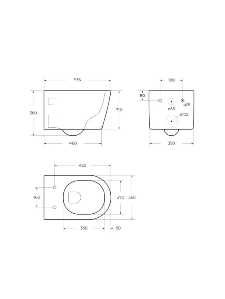 Унитаз подвесной BelBagno Unique BB007CH-TOR/SC безободковый, с микролифтом, глянцевый белый