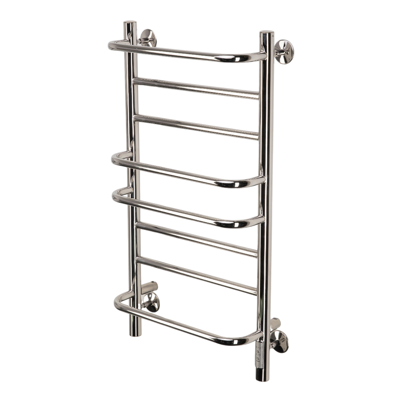 Полотенцесушитель электрический Comfysan Puro EC-8 80x45 см, скрытое подключение справа, слева, хром, лесенка, из стали, с полкой