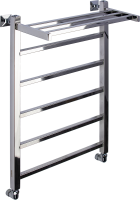 Полотенцесушитель водяной Comfysan Marte-K W-6 80х50 80x55 см, хром, лесенка, с полкой