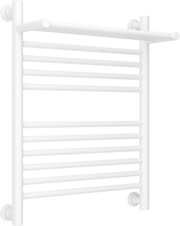 Полотенцесушитель водяной Сунержа Богема 1П + 60x50, белый матовый, с полкой