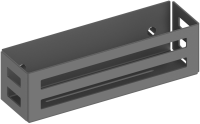 Полка Keuco Universal 24954370000 черная, для душа