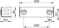 Полка Keuco Universal 24954370000 черная, для душа