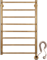 Полотенцесушитель электрический Secado Верона 1 85x55 см, подключение справа, бронза, лесенка, латунь