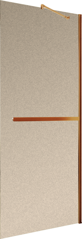 Душевая перегородка Maybahglass MGD-716-2ш 119 см, профиль бронза, стекло бронза матовое