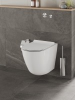 Унитаз подвесной Orange C07 C07-100W безободковый, с микролифтом
