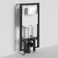 Система инсталляции для унитазов Wasserkraft Vils 56TLT.010.ME.CH02 с кнопкой смыва хром