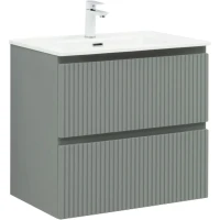 Тумба с раковиной Aquanet Джейн (Flat) 70 подвесная, мисти грин