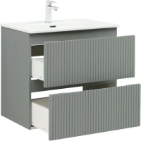 Тумба с раковиной Aquanet Джейн (Flat) 70 подвесная, мисти грин