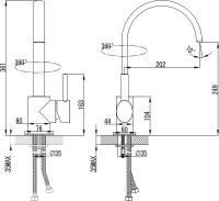 Смеситель для кухни Ravak Freedom FM 016.00