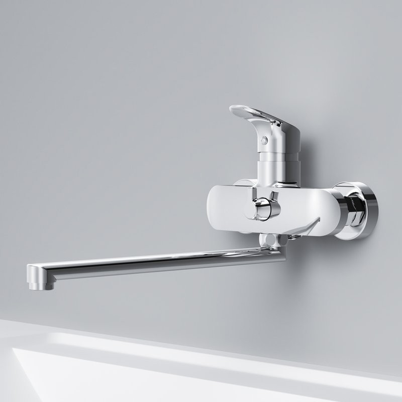 Смеситель с длинным изливом для ванны AM.PM Like F8090016