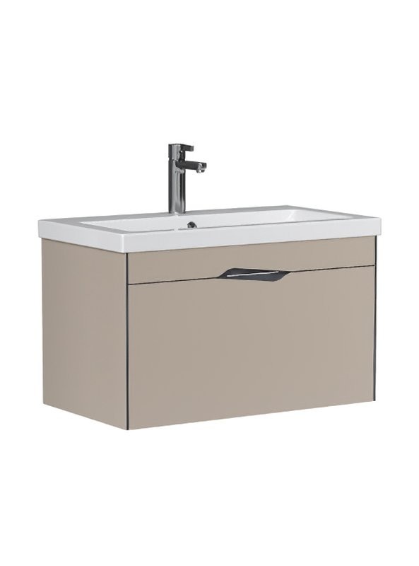 Тумба под раковину без столешницы Velvex Krona 80 серый камень