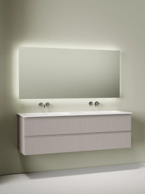 Комплект Тумба для комплекта Sancos Snob T 80, doha soft 2 шт + Мебельная раковина Ceramicanova Grace CN7023wx + Донный клапан для раковины Ceramicanova CN2000, 2 шт+ Смеситель с внутр. частью Sancos Etna, хром, SC9004CH 2 шт + Зеркало для ванной комнаты