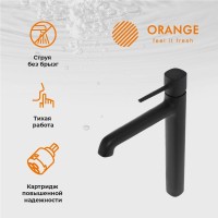 Смеситель для раковины Orange Karl Karl M05-121b черный