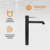 Смеситель для раковины Orange Karl Karl M05-121b черный