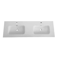 Мебель для ванной комнаты Cezares Duet 140 bianco lucido, раковина Cezares CZR-8095-140-2 двойная
