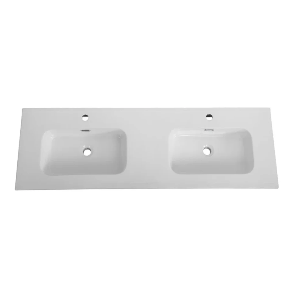 Мебель для ванной комнаты Cezares Duet 140 bianco lucido, раковина Cezares CZR-8095-140-2 двойная