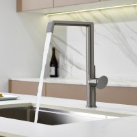 Смеситель для кухни Domaci Римини D568342GB вороненая сталь