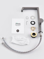 Смеситель для кухни Domaci Римини D568342GB вороненая сталь