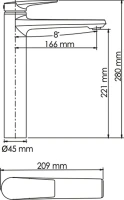 Смеситель для раковины Wasserkraft Aisch 5503H Смеситель для раковины Wasserkraft Aisch 5503H