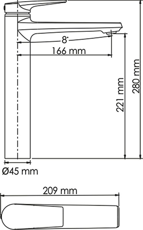 Смеситель для раковины Wasserkraft Aisch 5503H