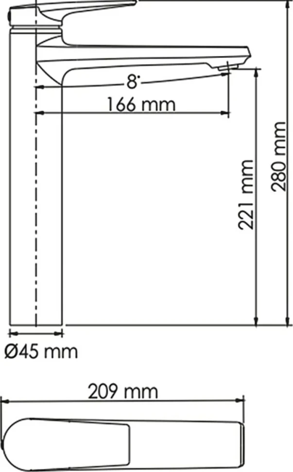 Смеситель для раковины Wasserkraft Aisch 5503H