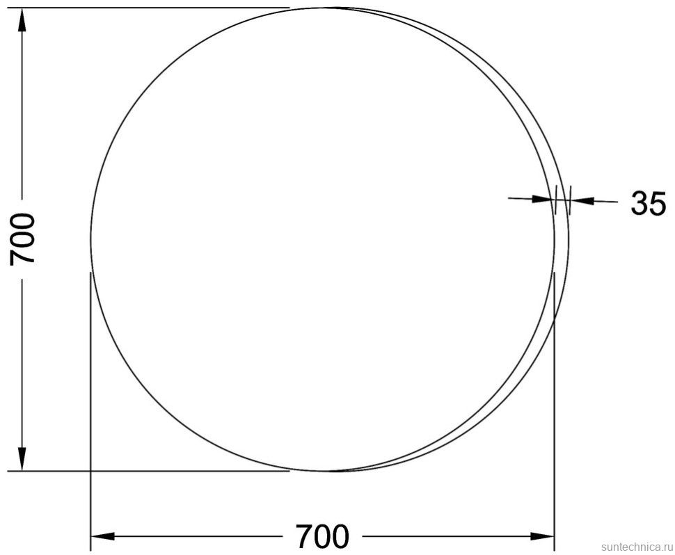 Зеркало Sanvit АРТ 70
