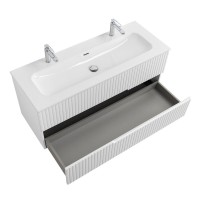 Мебель для ванной комнаты Cezares Duet 120 bianco opaco, раковина Cezares CZR-8073-120-1-2