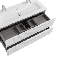 Мебель для ванной комнаты Cezares Duet 120 bianco opaco, раковина Cezares CZR-8073-120-1-2