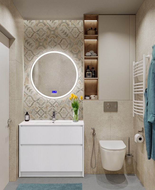 Тумба с раковиной BelBagno Kraft 100 напольная, bianco opaco, раковина BB1000ETL