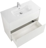 Тумба с раковиной BelBagno Kraft 100 напольная, bianco opaco, раковина BB1000ETL