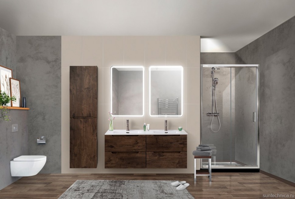 Мебель для ванной комнаты BelBagno Etna 120 rovere moro