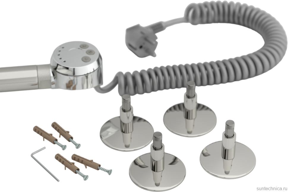 Полотенцесушитель электрический Стилье Формат 20 00520-6050 65x55 см, подключение справа, без покрытия, лесенка, с полкой